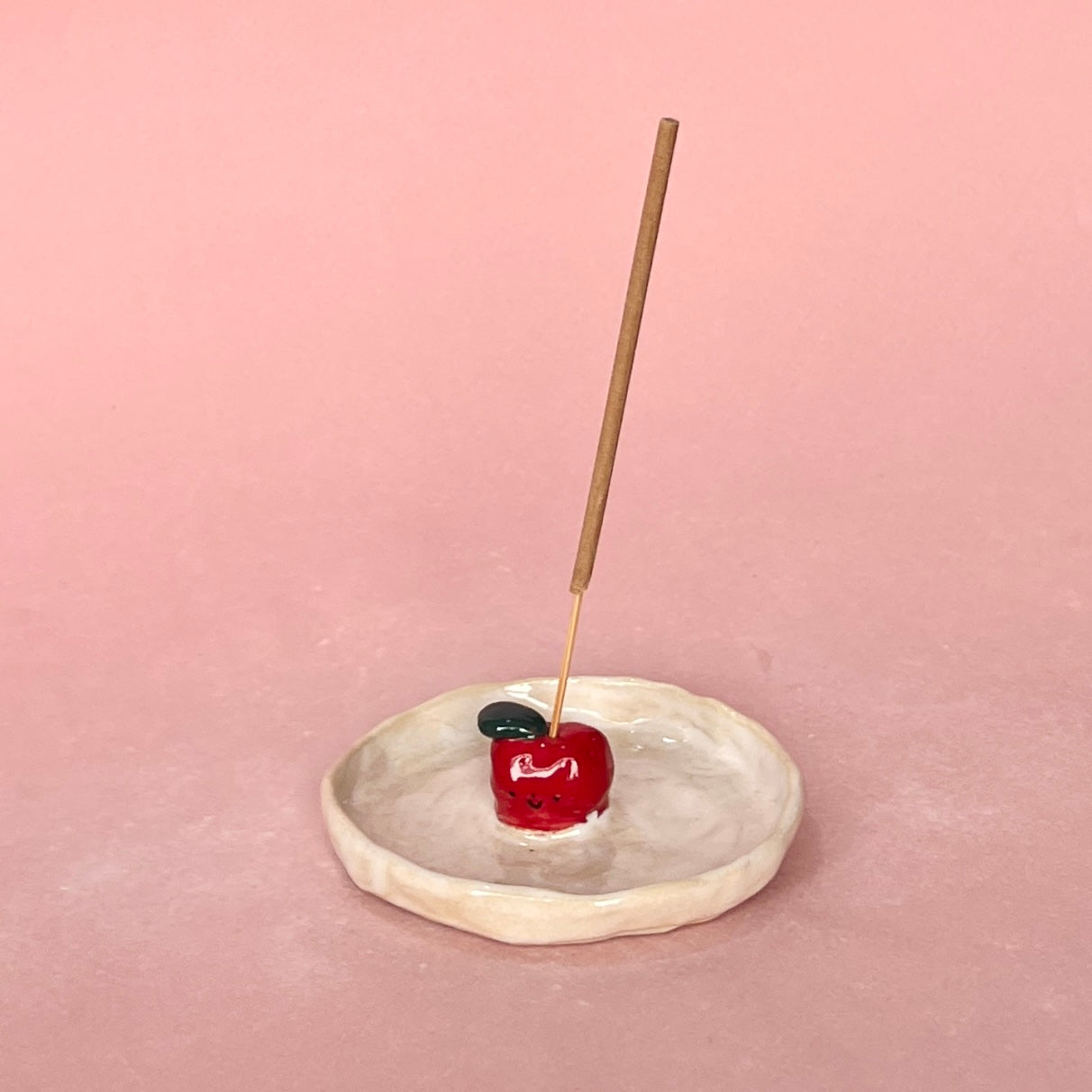 Apple Round Incense Holder