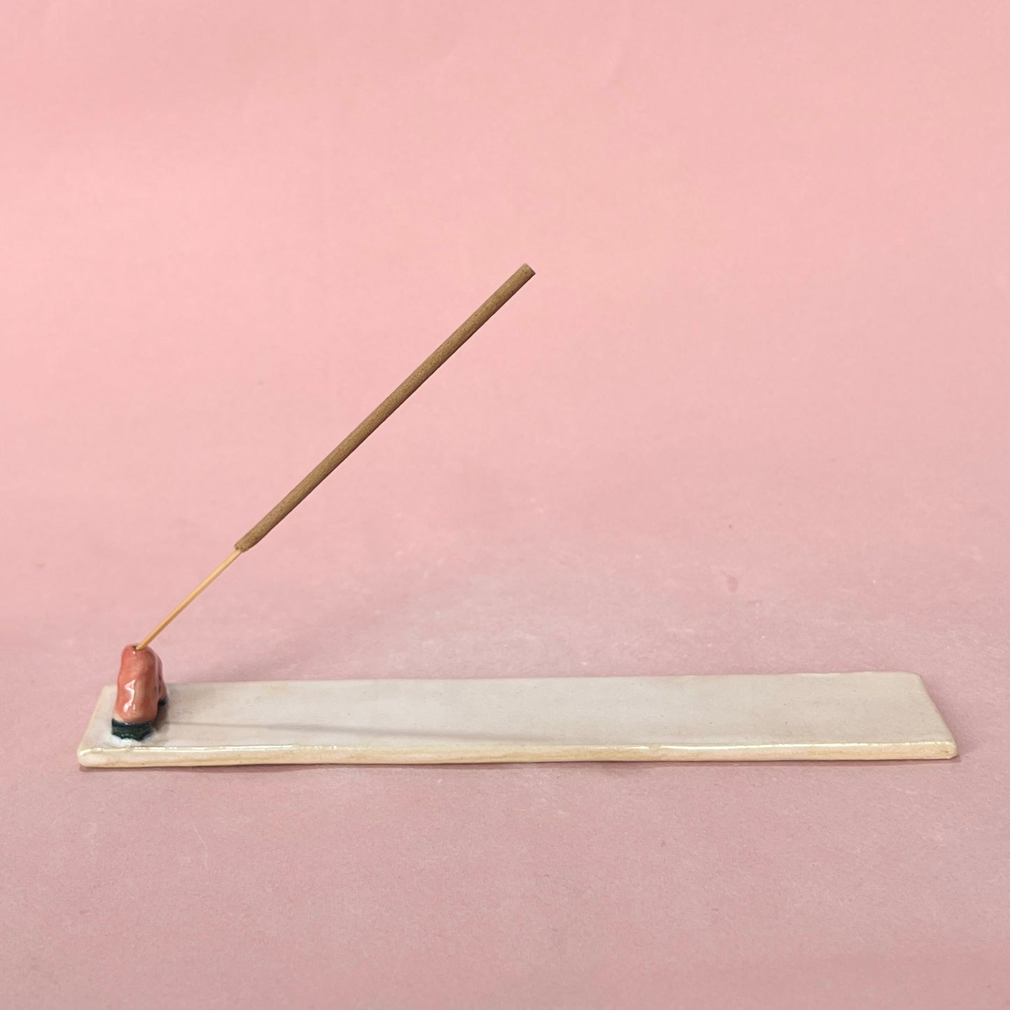 Peach Long Incense Holder