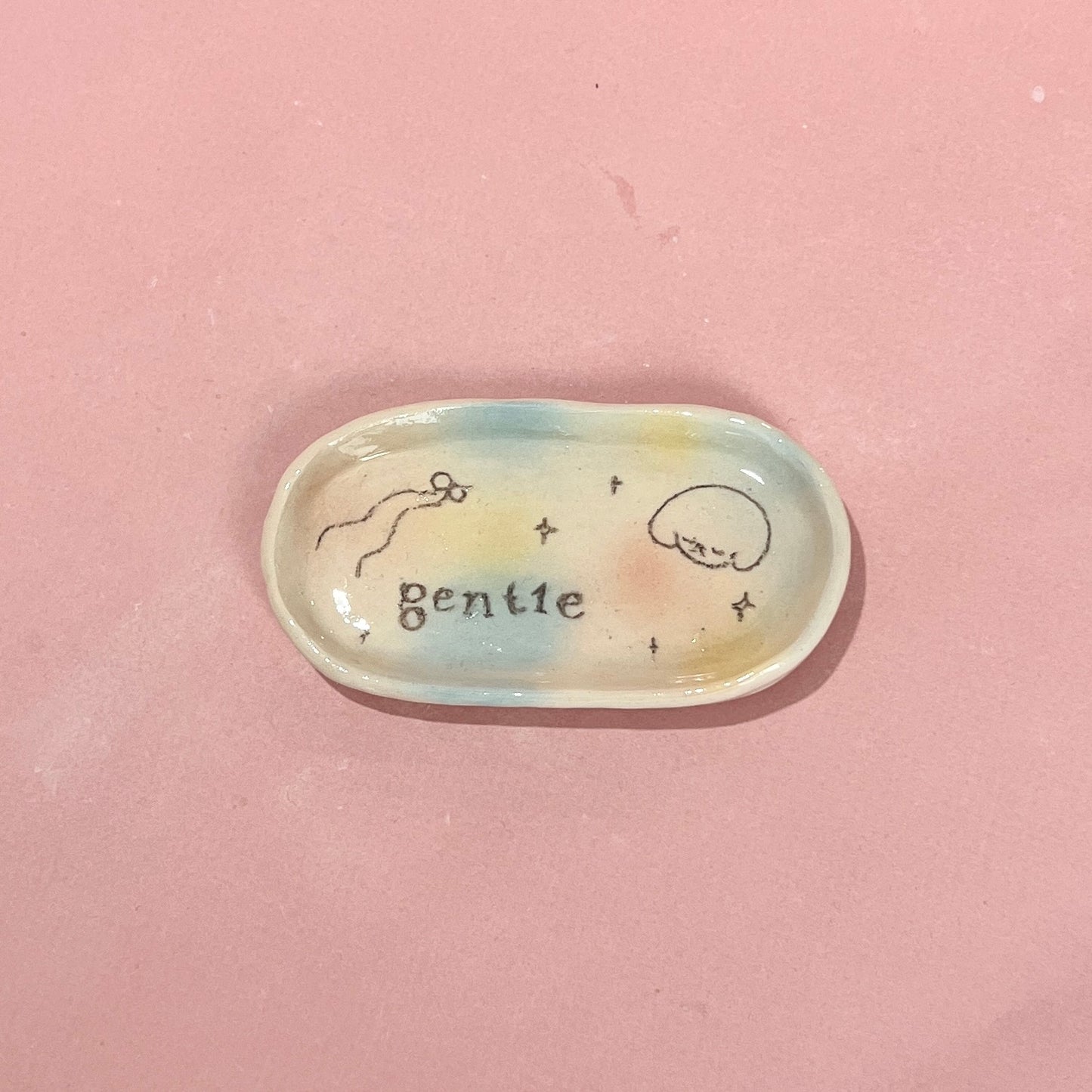 "gentle" Bubblegum Trinket Tray