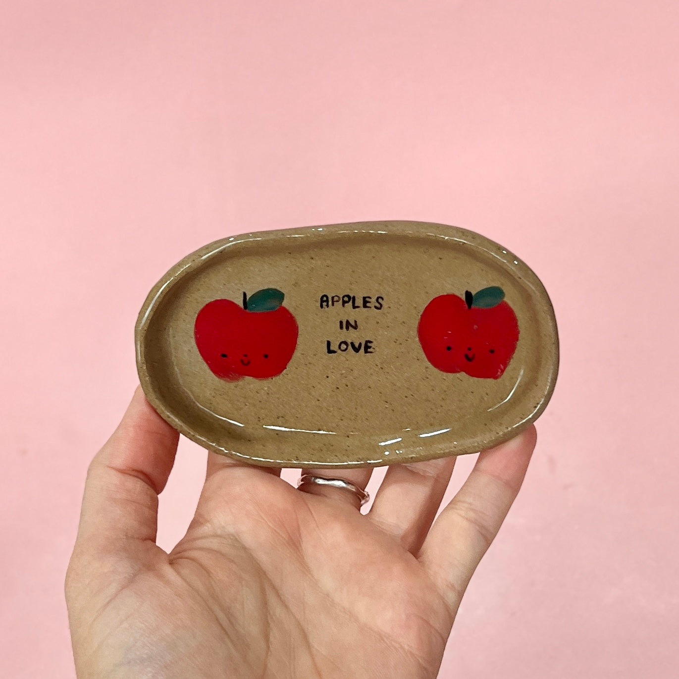 Apples In Love Trinket Tray