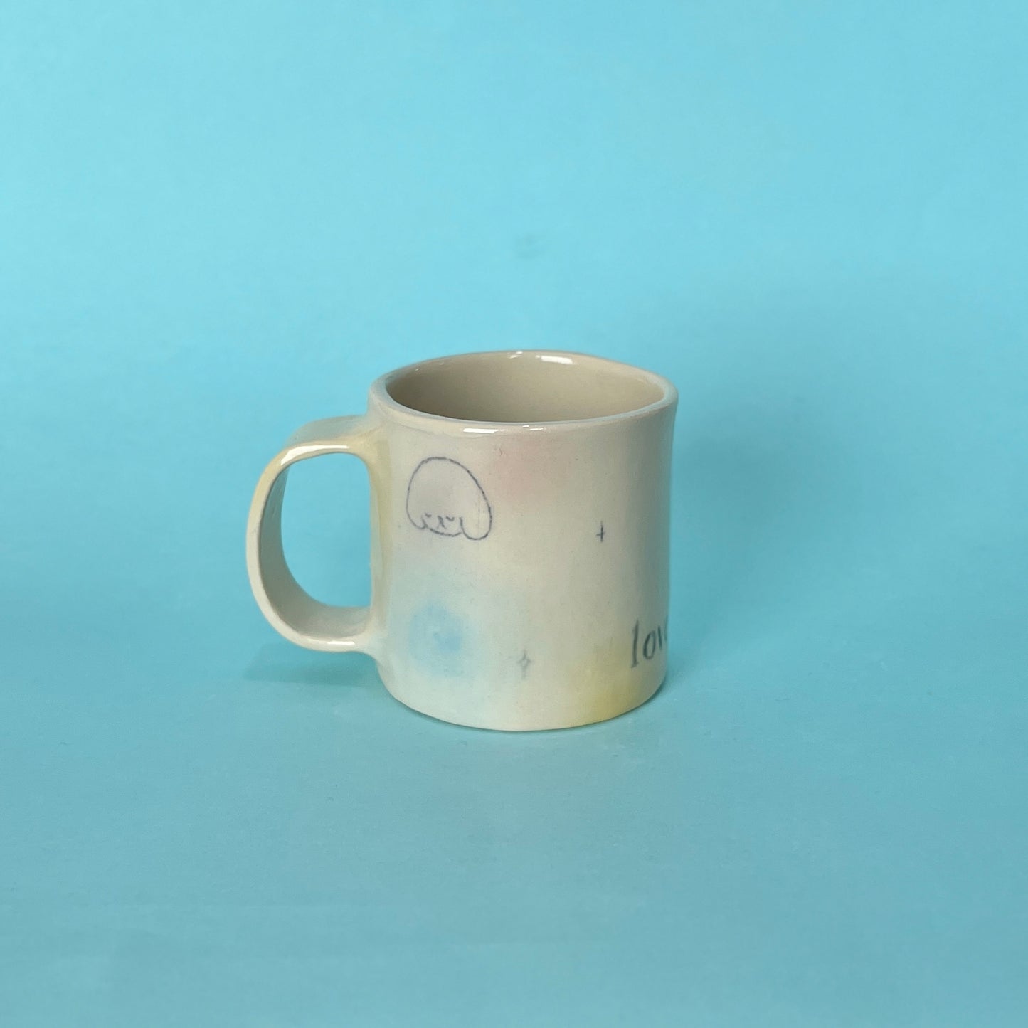 "lovely" Bubblegum Mug