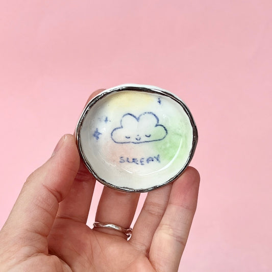 Sleepy Cloud Trinket Dish