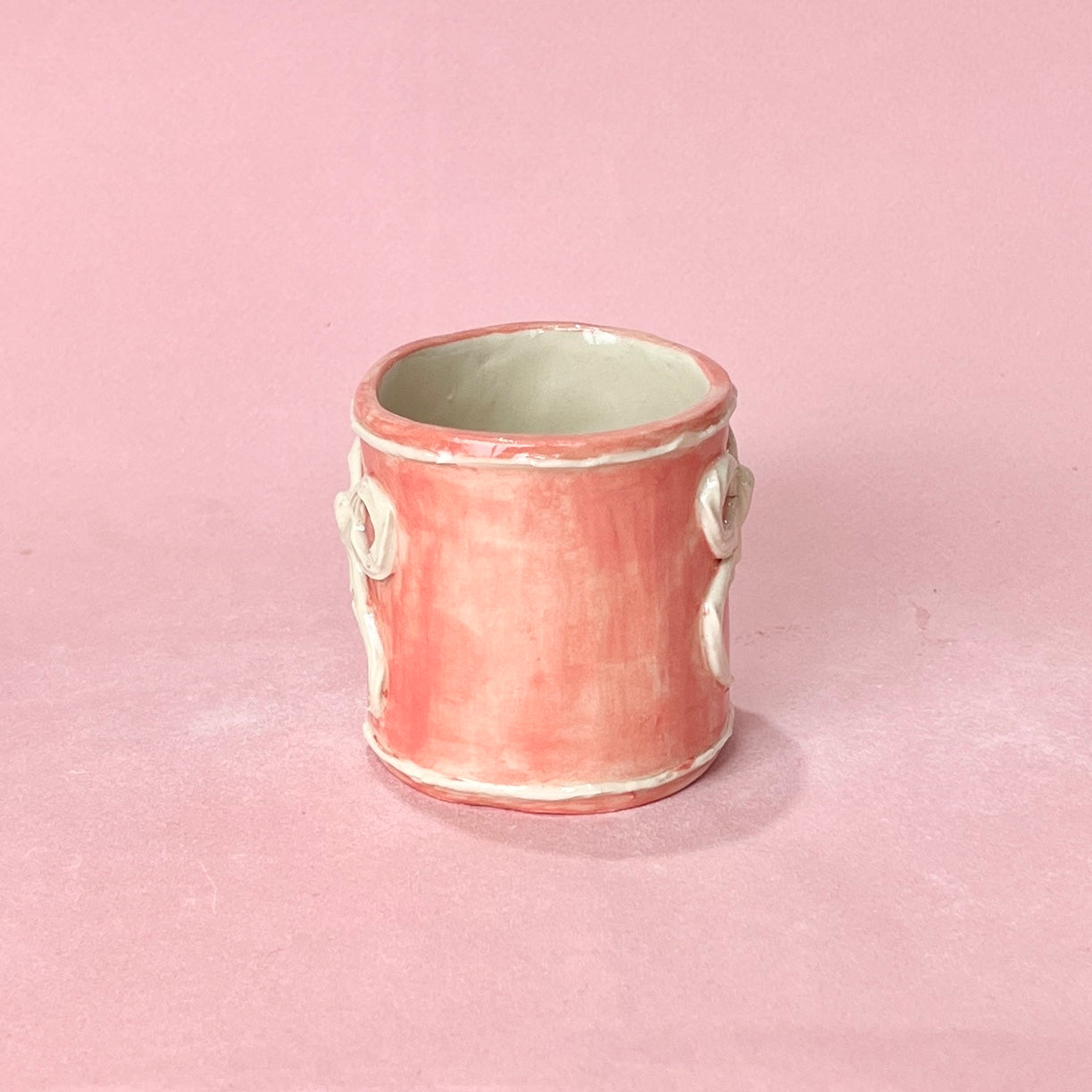 Pink Ribbon Icing Mug