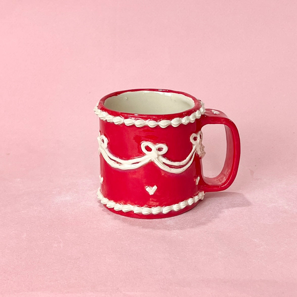 Red Bows Icing Mug