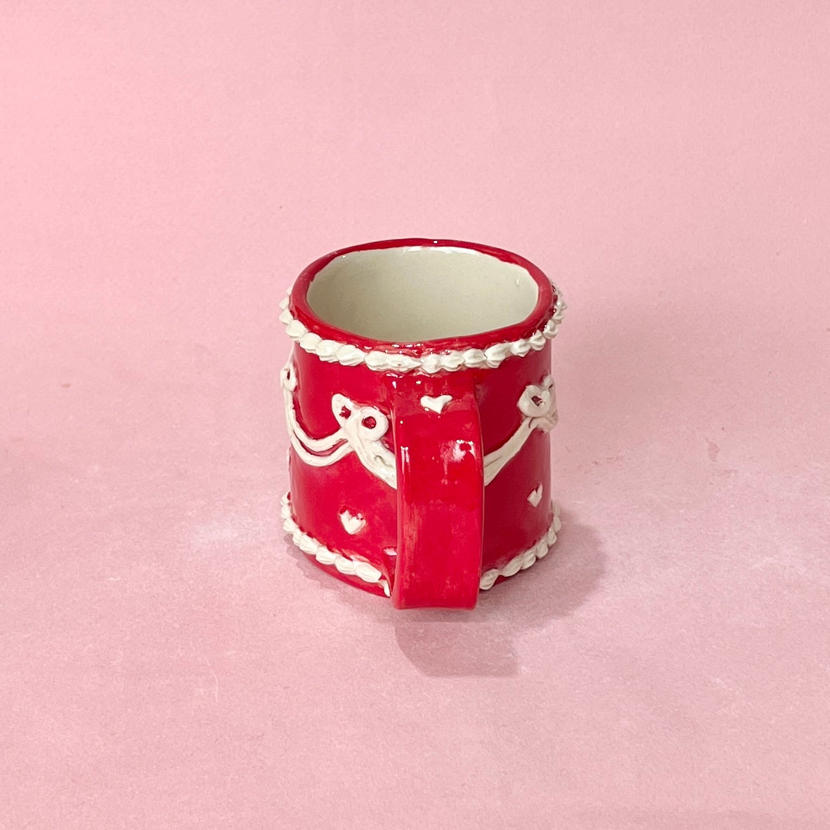 Red Bows Icing Mug