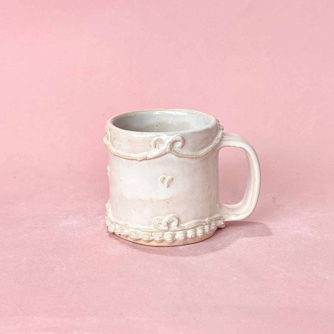 Pale Pink Icing Mug