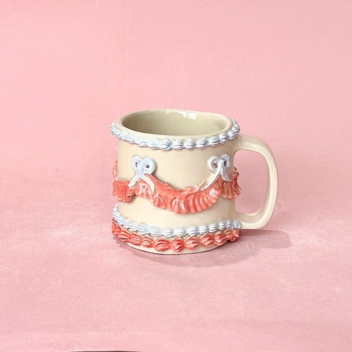 Pink and Blue Icing Mug