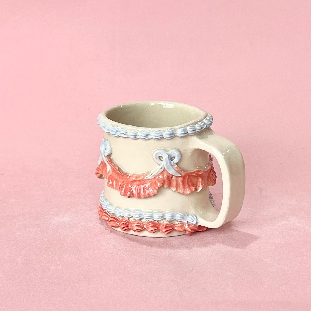 Pink and Blue Icing Mug