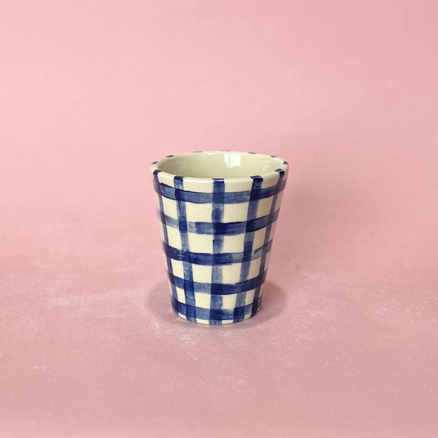 Tall Gingham Latte Cup