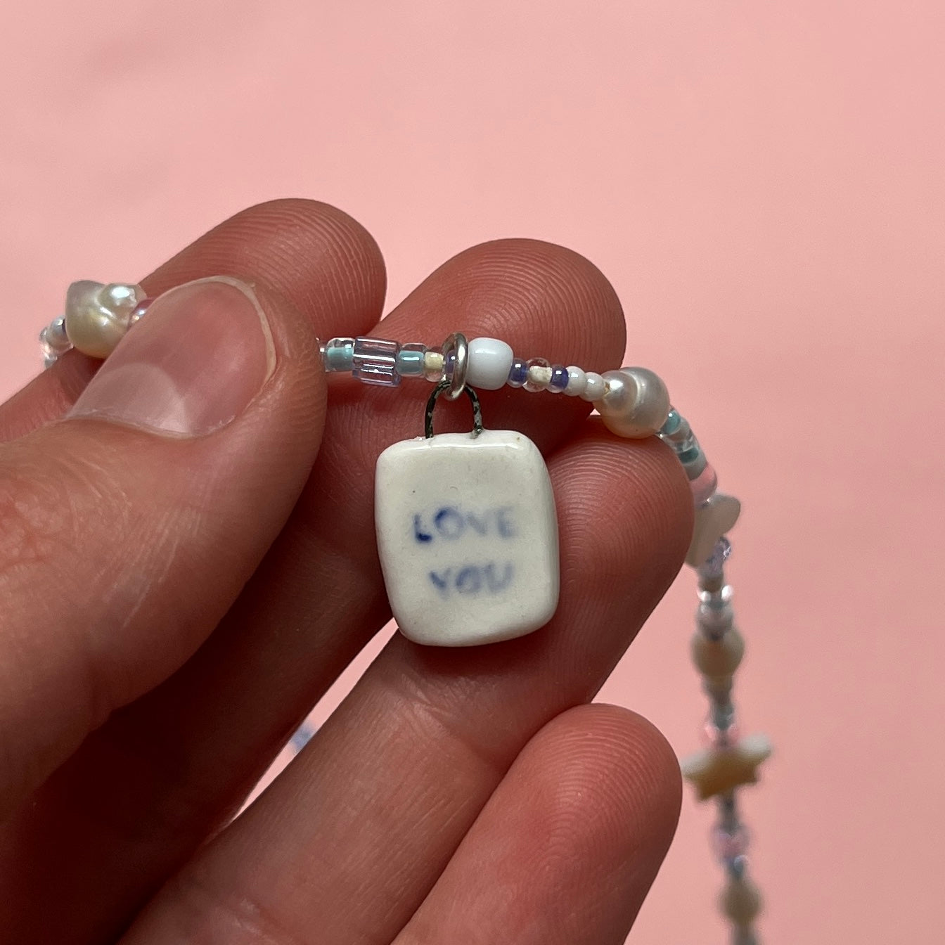 "Love you" Bunny Necklace