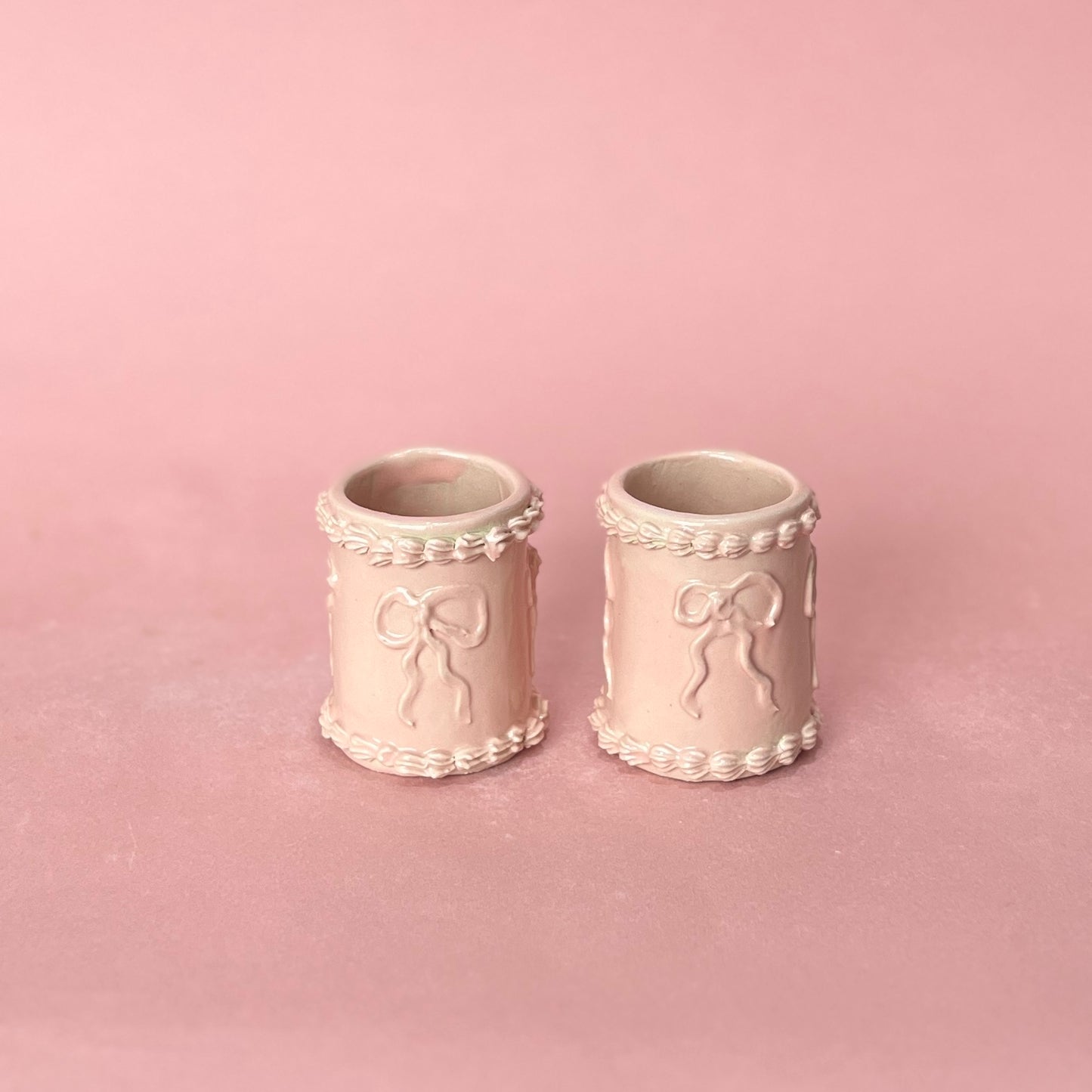 Mini Pink Icing Mugs