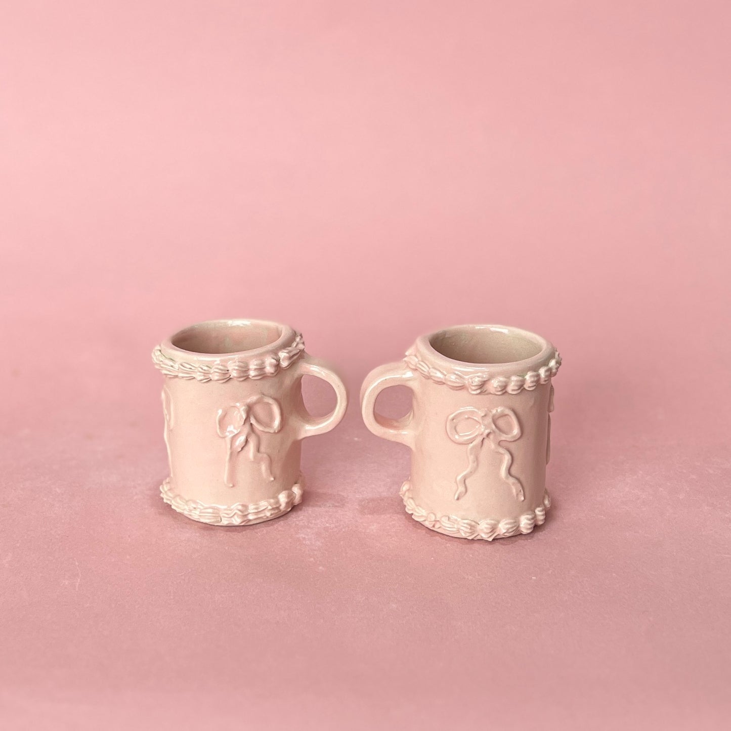 Mini Pink Icing Mugs