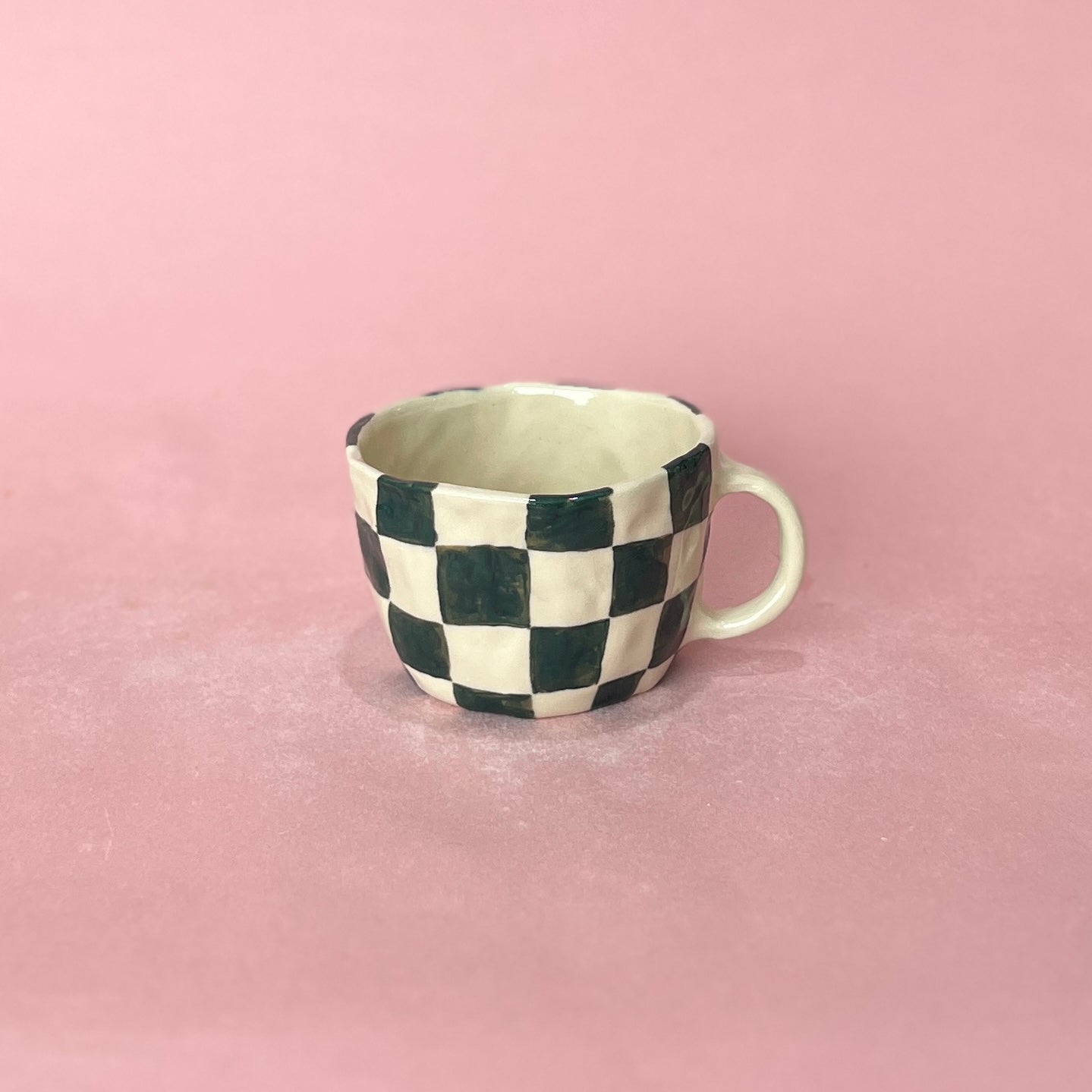 Green Checkerboard Mug