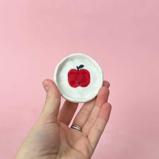 Apple Porcelain Trinket Dish