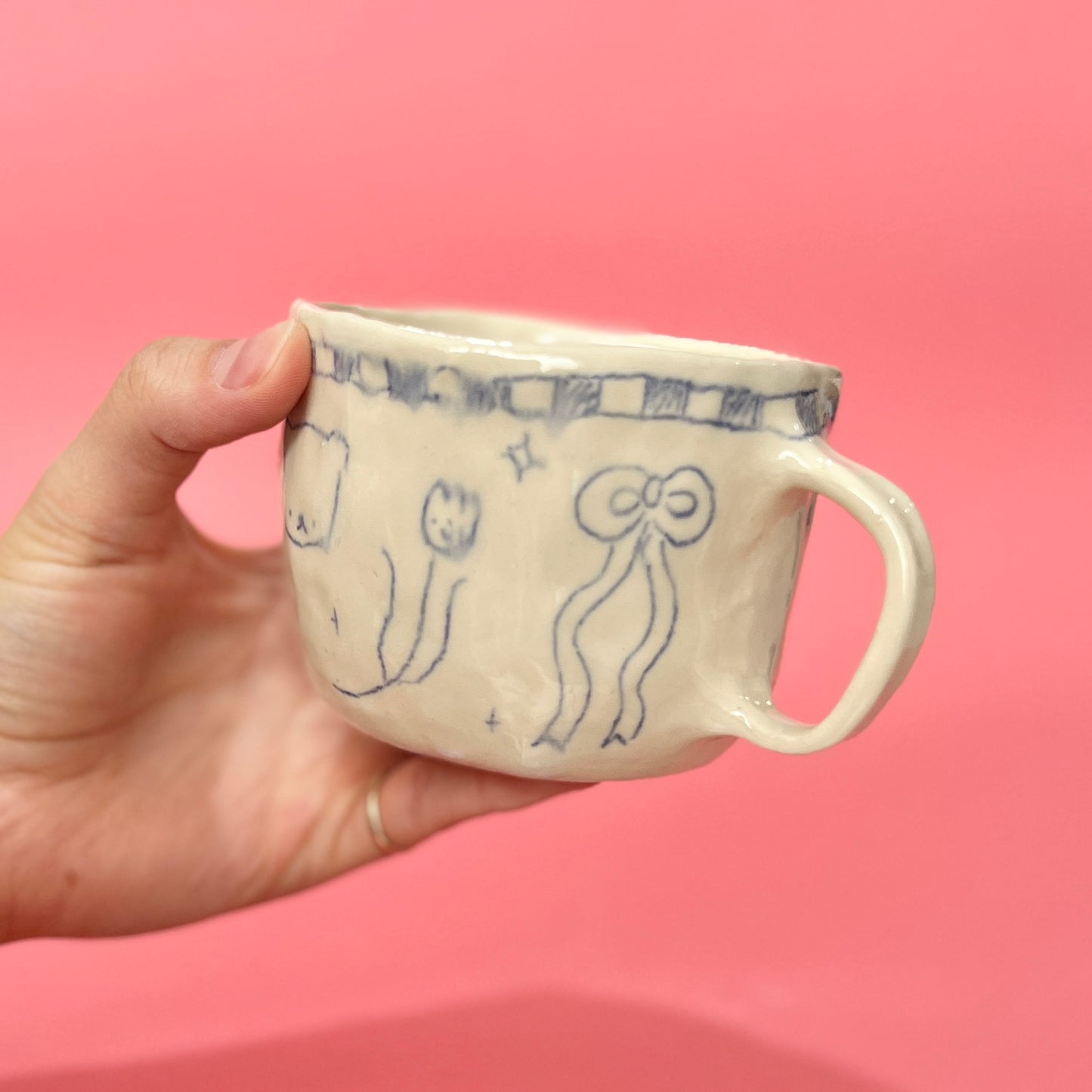 Scribble mug (SECONDS - food safe)