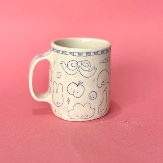 Medium Scribble Mug (SECOND - not food safe)