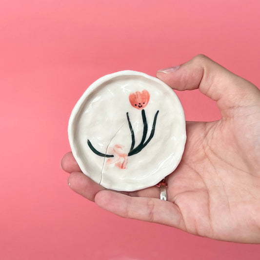 Tulip Trinket Dish (SECONDS - not food safe)