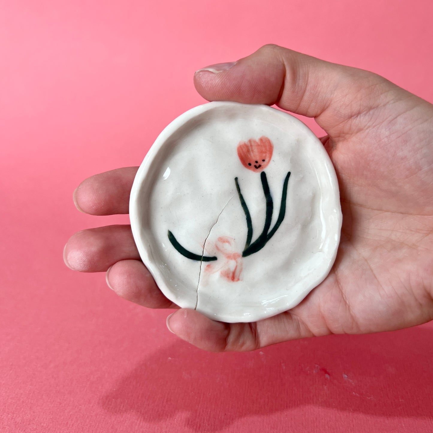 Tulip Trinket Dish (SECONDS - not food safe)