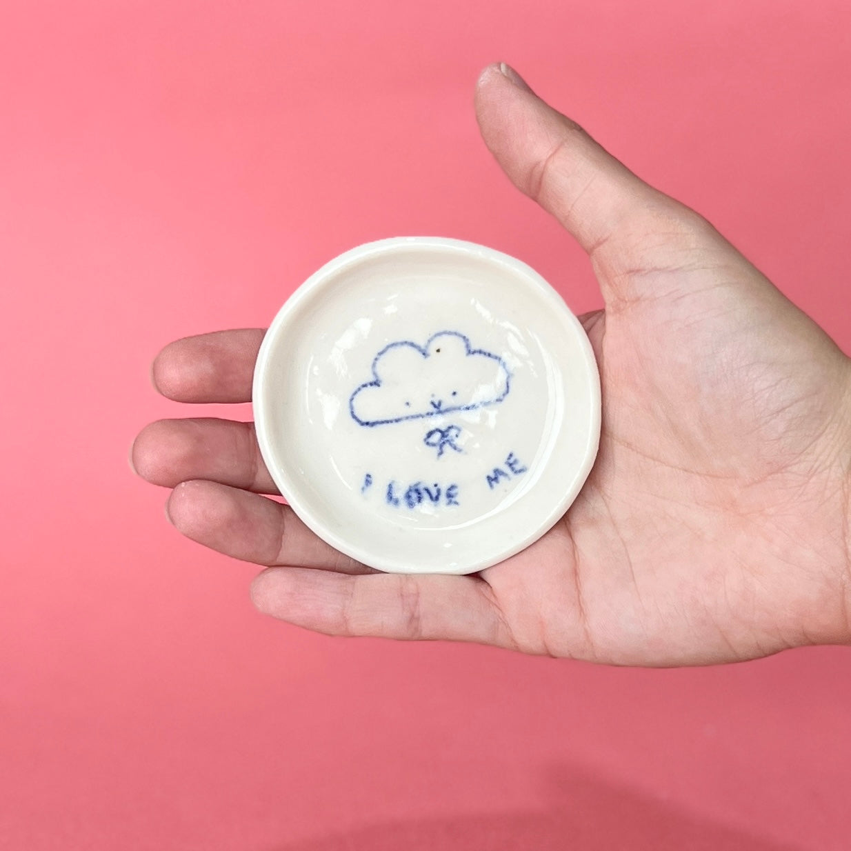 "I Love Me" Cloud Trinket Dish (SAMPLE)