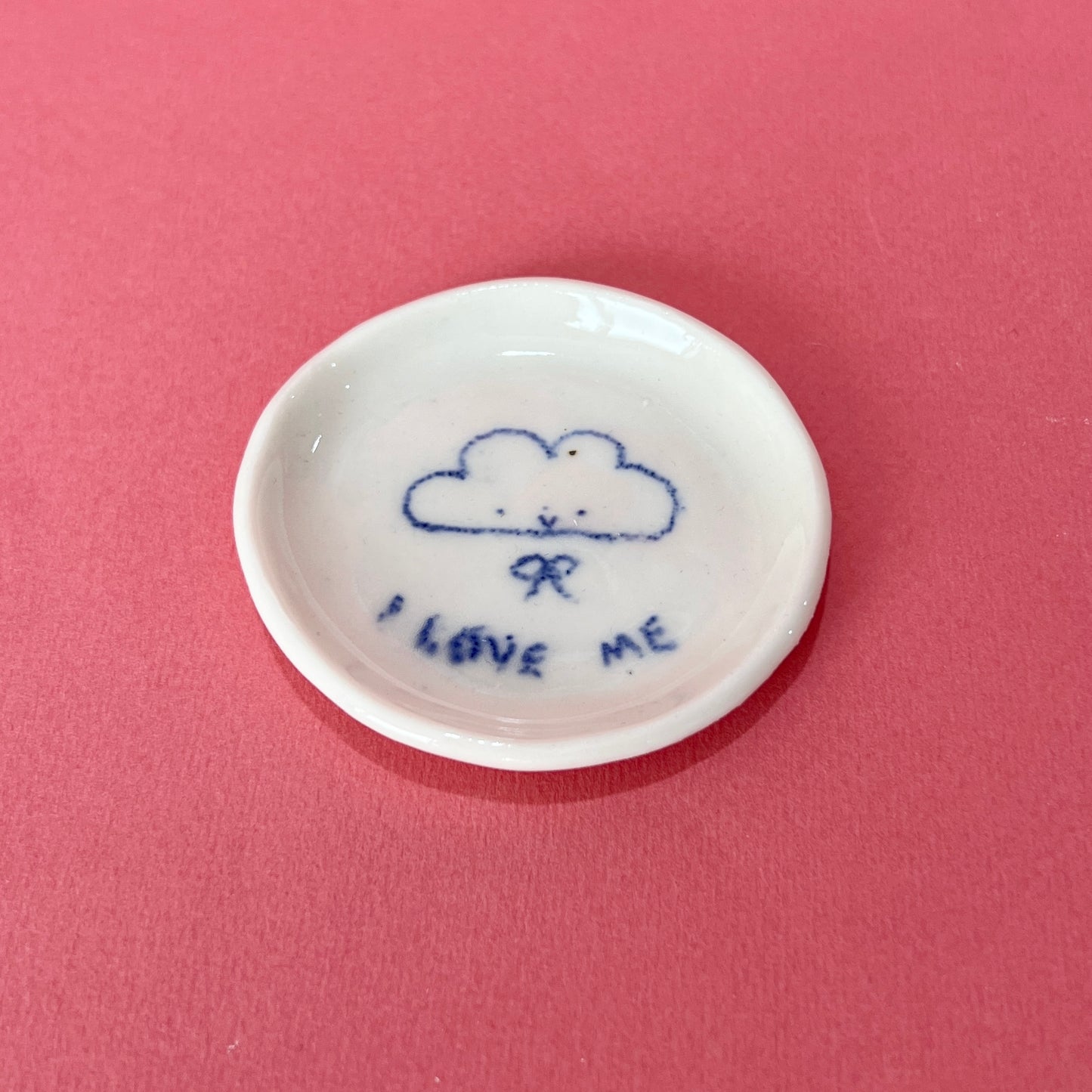 "I Love Me" Cloud Trinket Dish (SAMPLE)