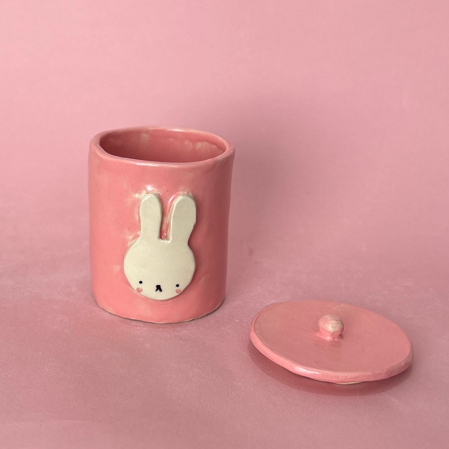 Pink Bunny Jar