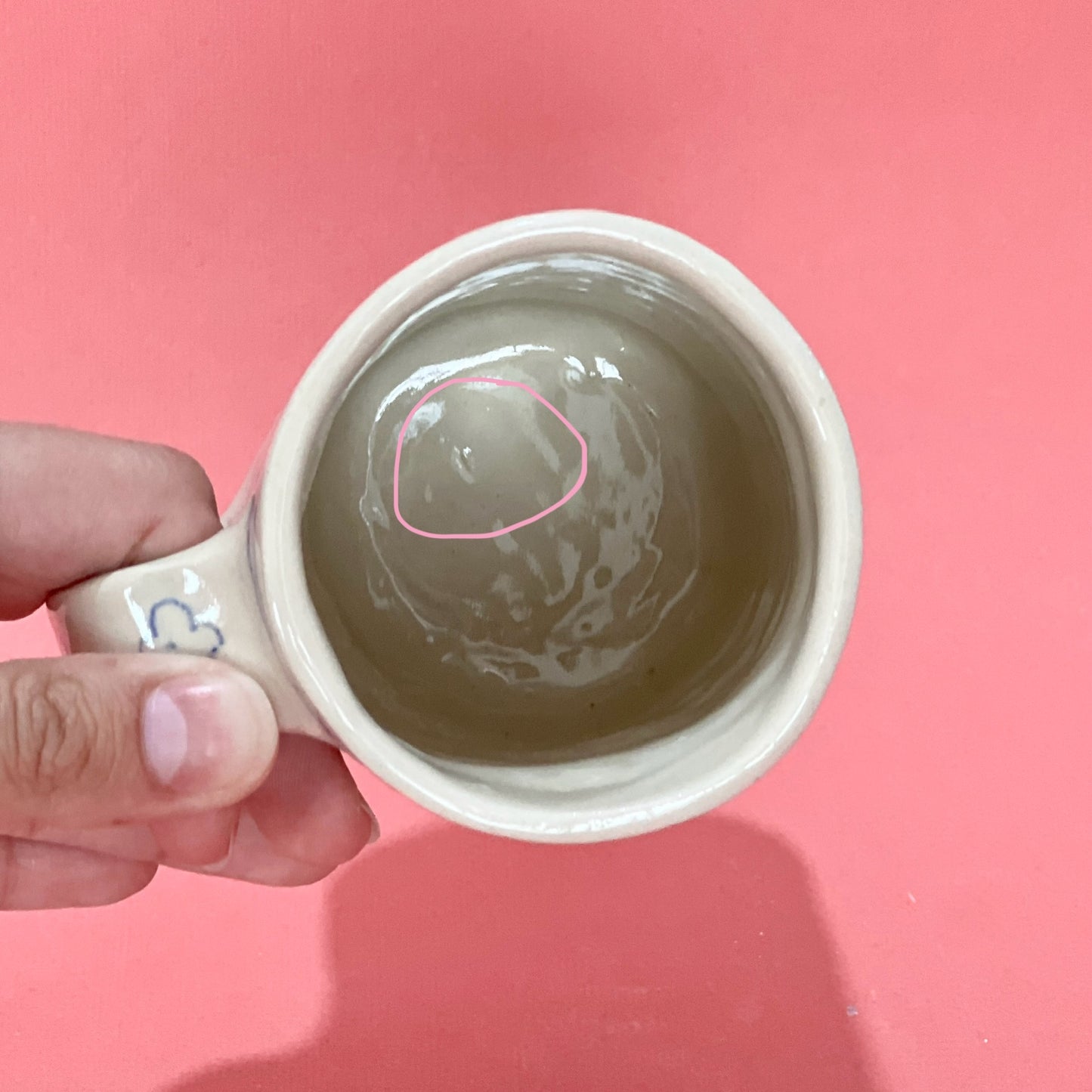 Checkerboard Scribble Tall Mug (SECONDS - not food safe)