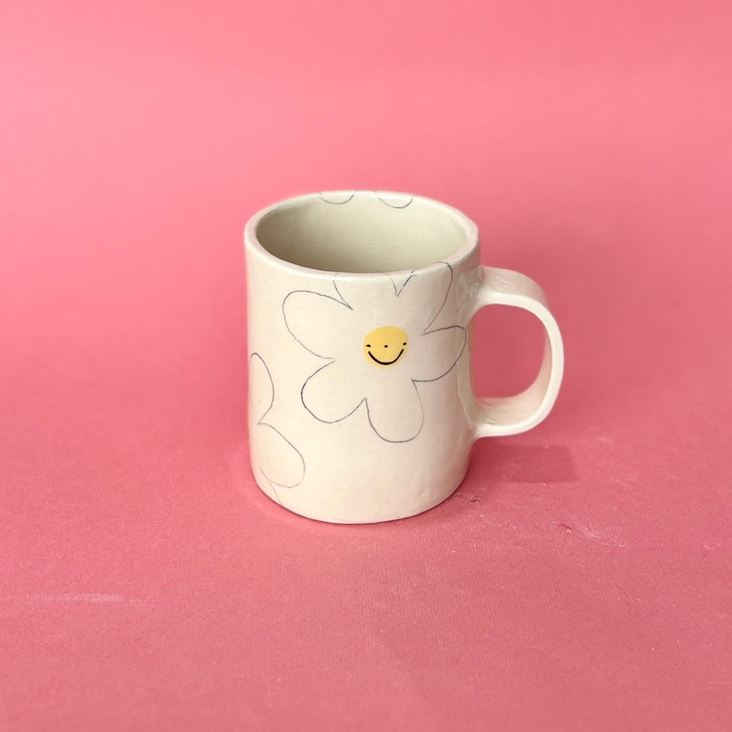 Smiley Flower Mug (SECONDS - not food safe)