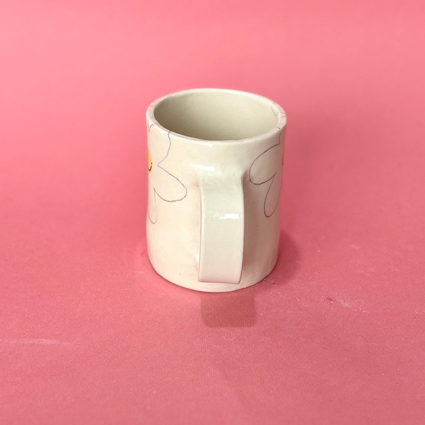 Smiley Flower Mug (SECONDS - not food safe)