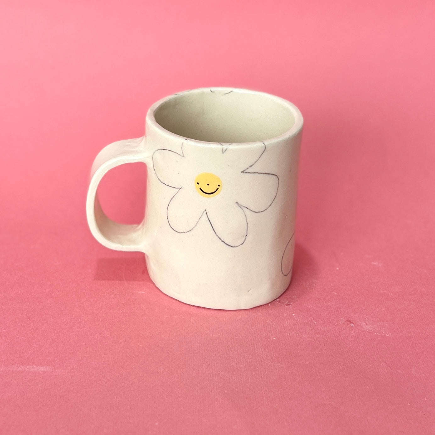 Smiley Flower Mug (SECONDS - not food safe)