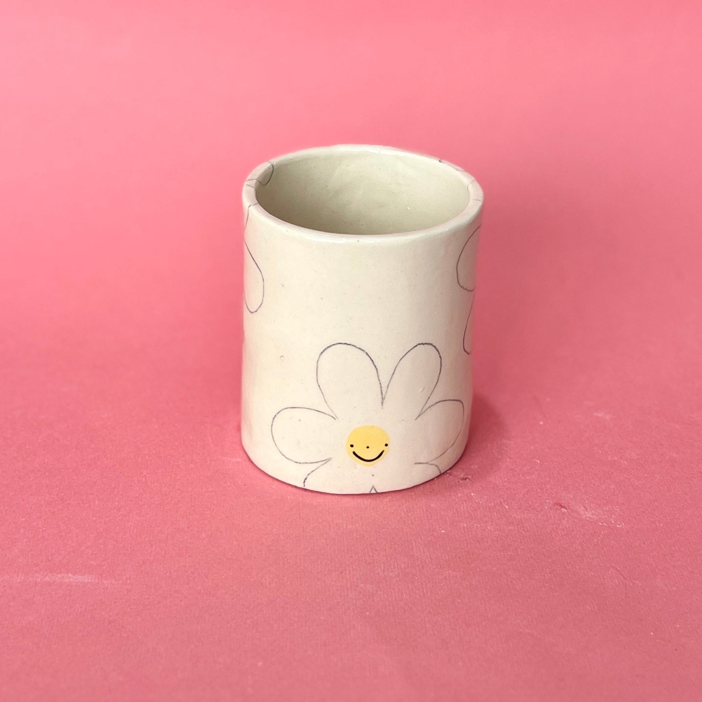 Smiley Flower Mug (SECONDS - not food safe)