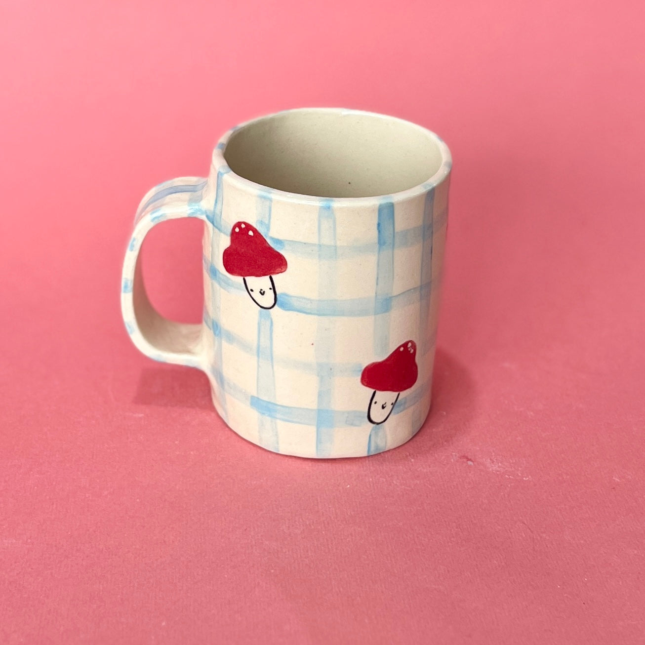 Checkerboard Mushroom Mug (SAMPLE)