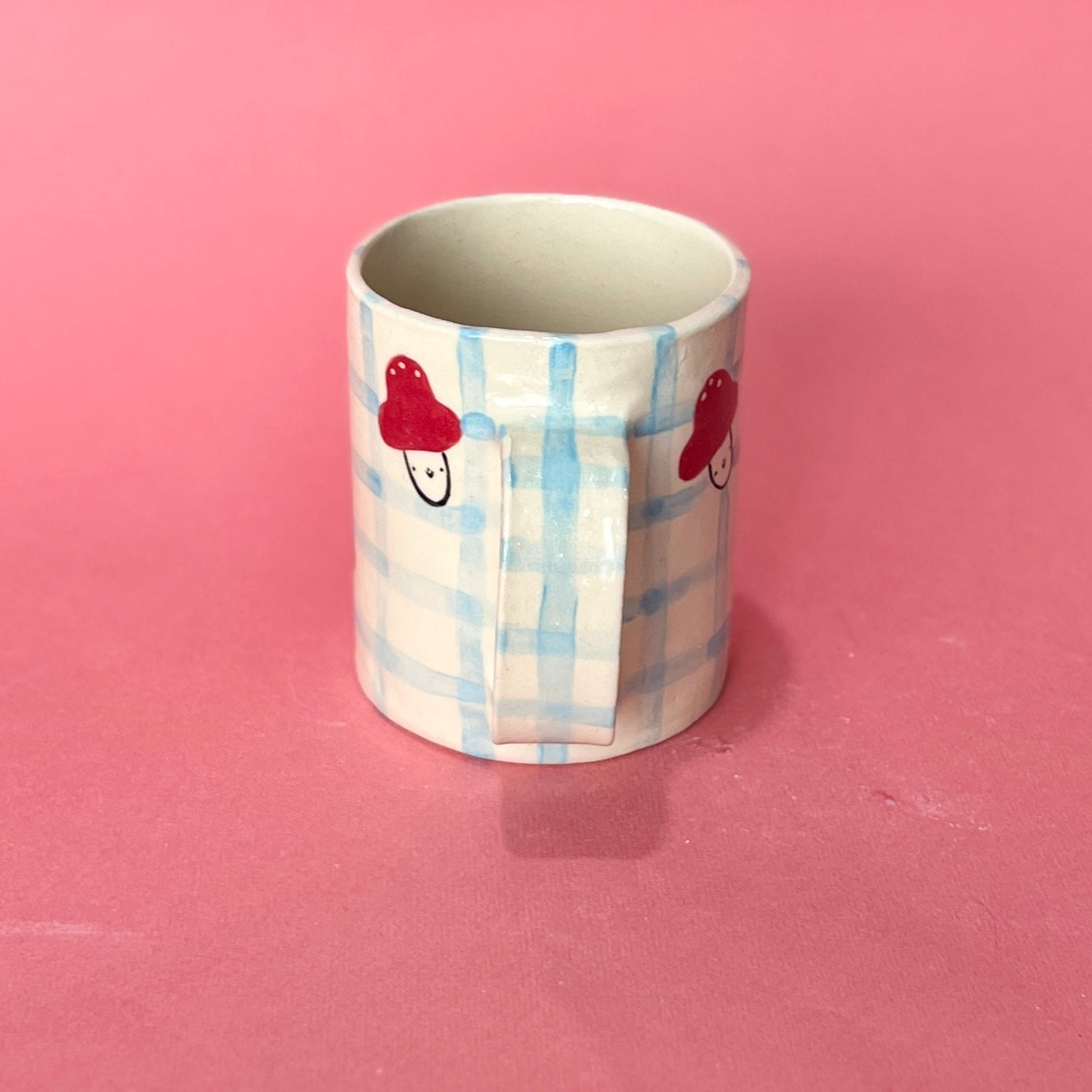 Checkerboard Mushroom Mug (SAMPLE)