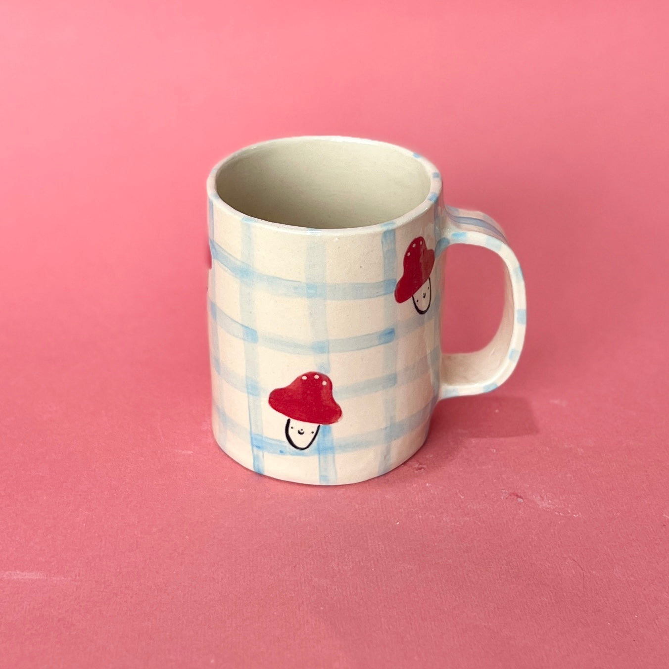 Checkerboard Mushroom Mug (SAMPLE)