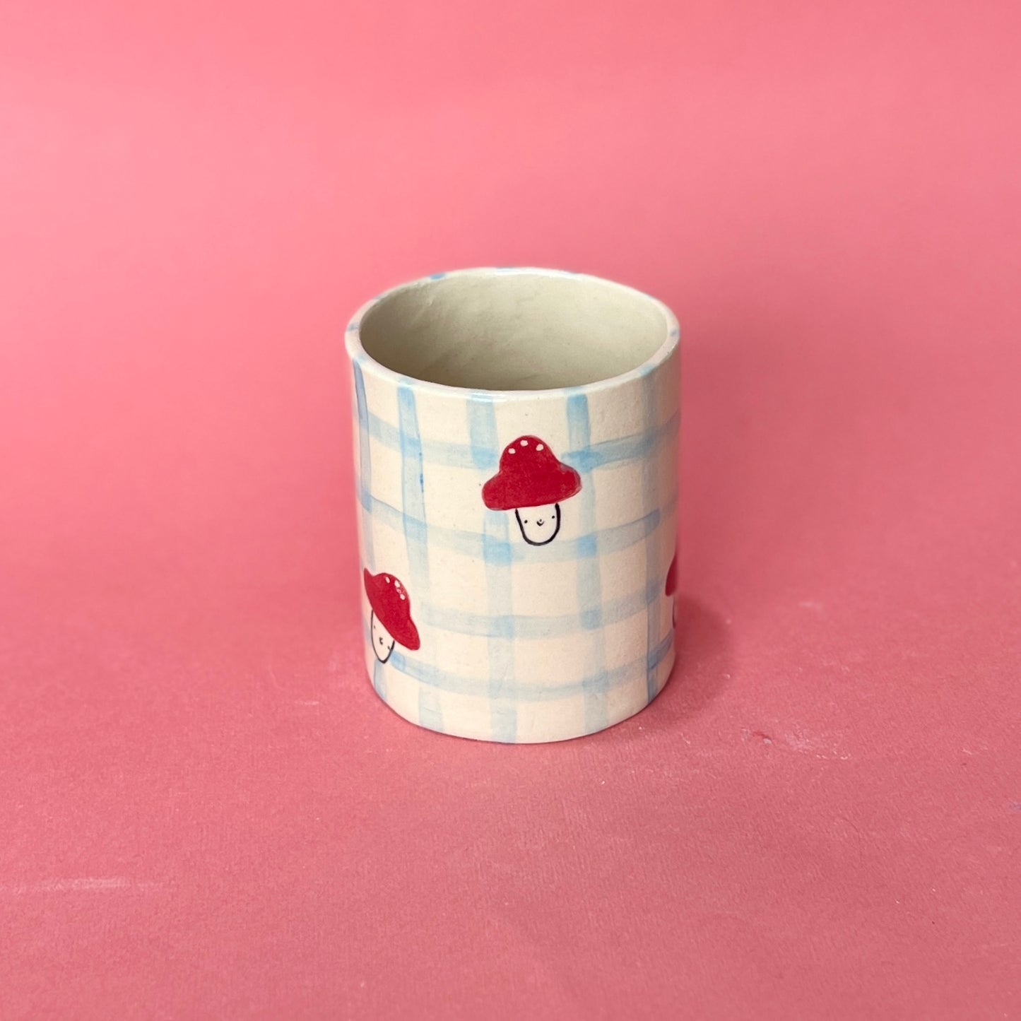 Checkerboard Mushroom Mug (SAMPLE)