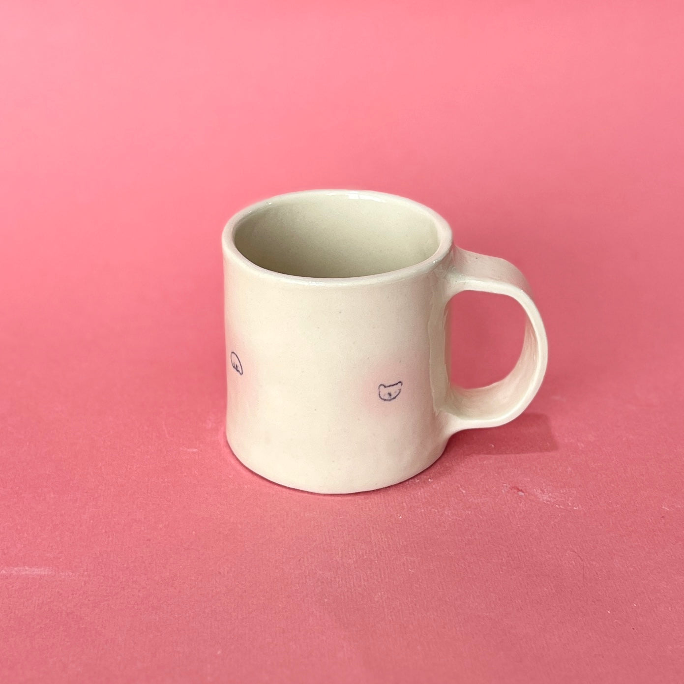 Pink Spotty Airbrush Mug