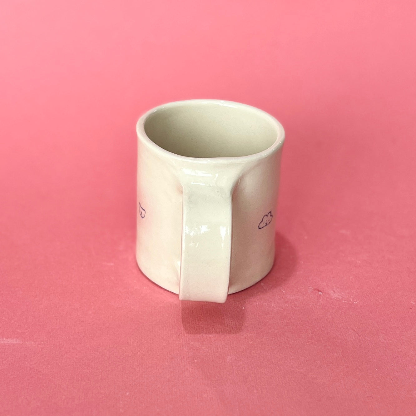 Pink Spotty Airbrush Mug