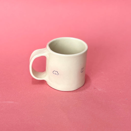 Pink Spotty Airbrush Mug