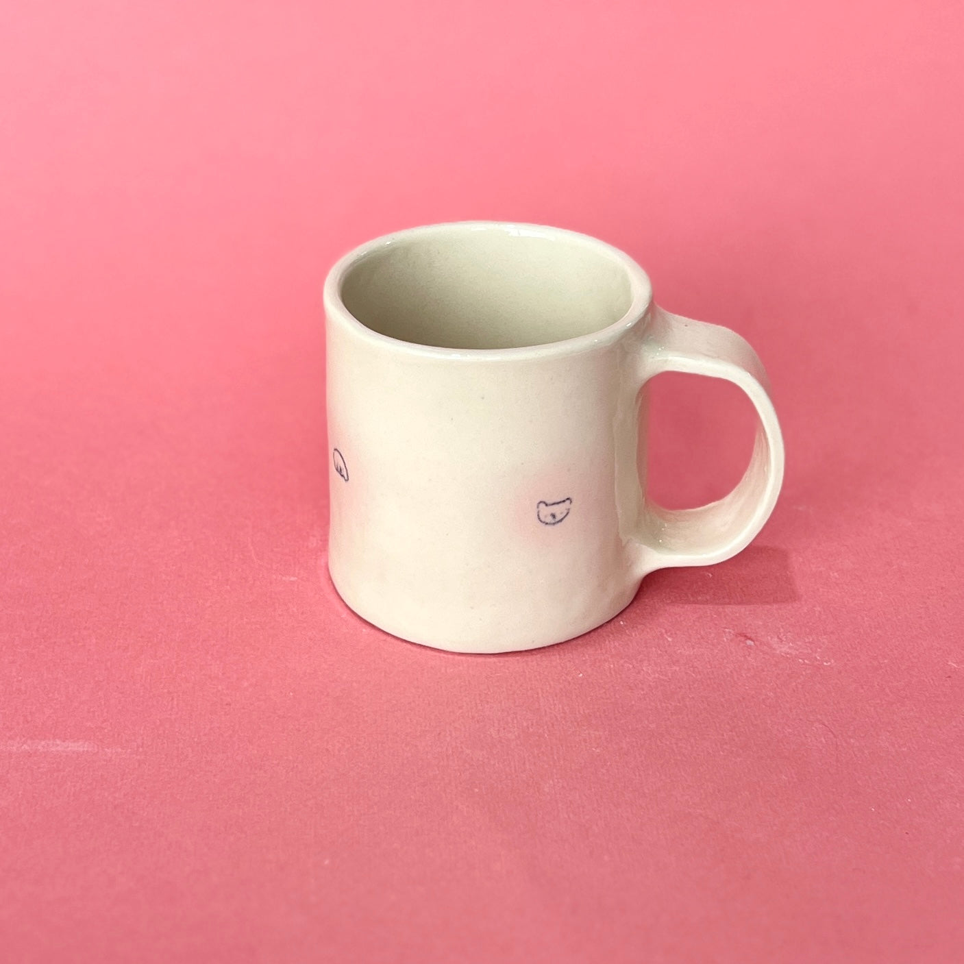 Pink Spotty Airbrush Mug