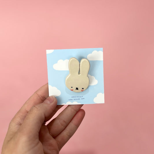 Bunny Ceramic Pin