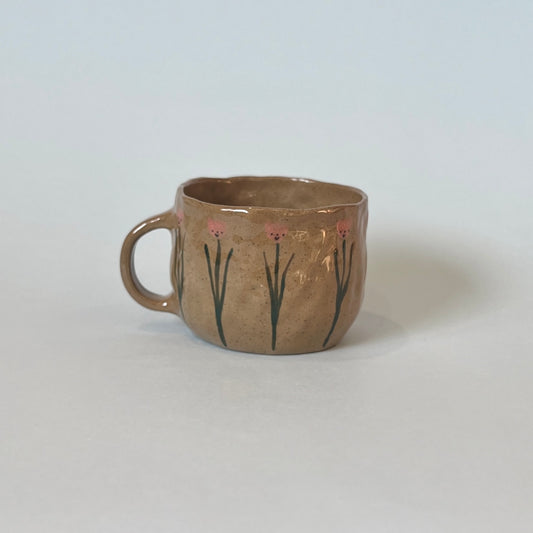 Brown Speckle Tulip Pinchy Mug