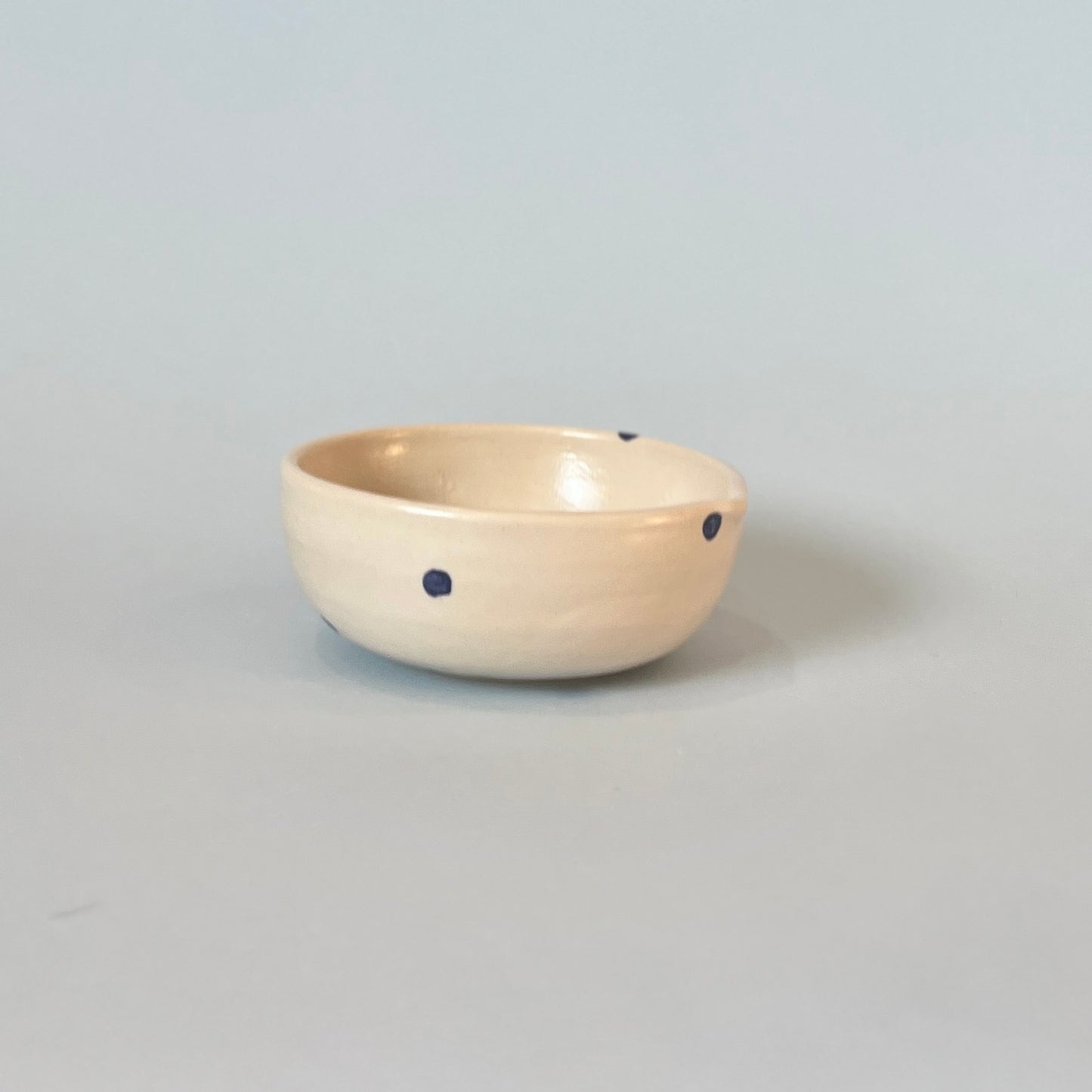 Navy Spot Small Matcha Bowl