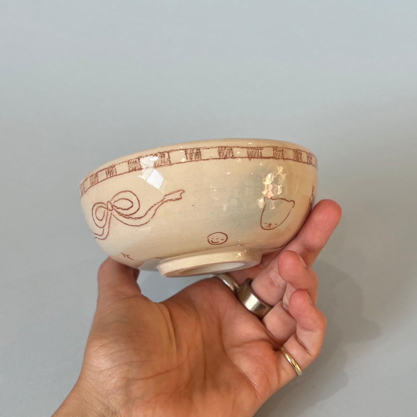 Bubblegum Scribble Matcha Bowl