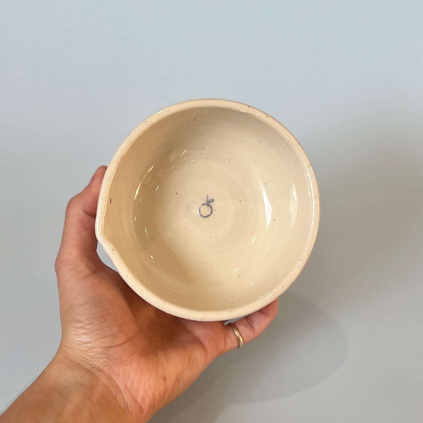 Checkerboard Scribble Matcha Bowl 2