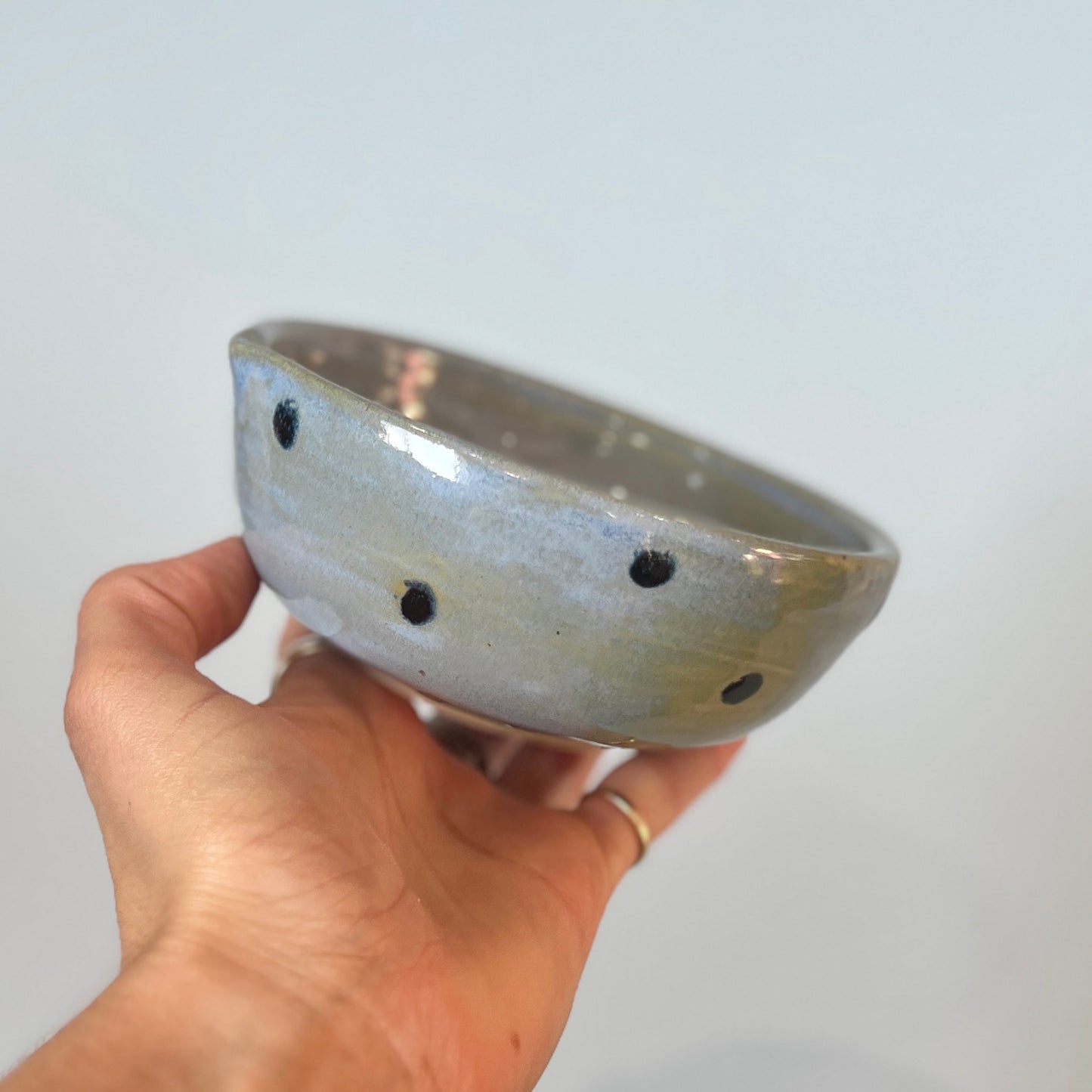 Blue Spotty Matcha Bowl