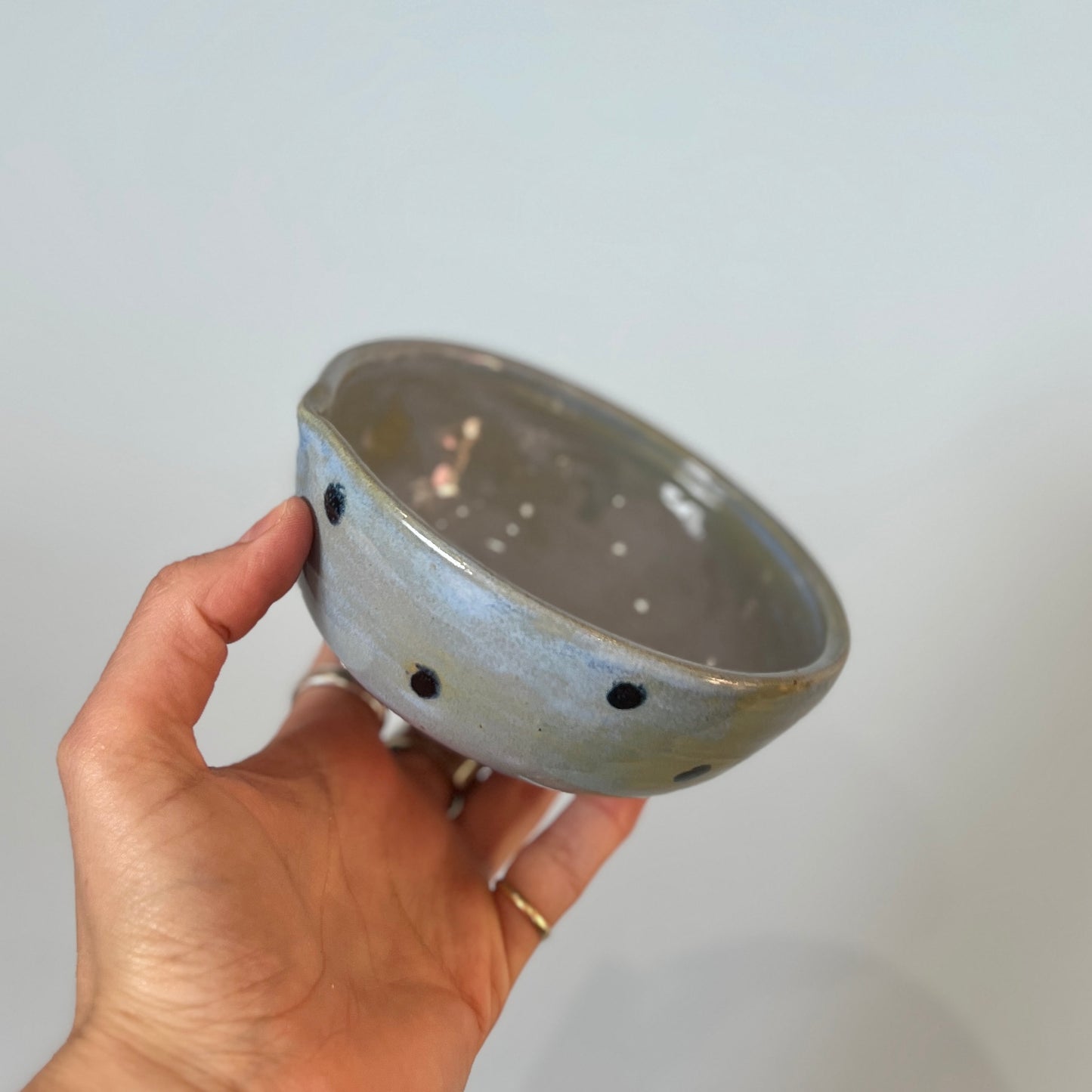 Blue Spotty Matcha Bowl
