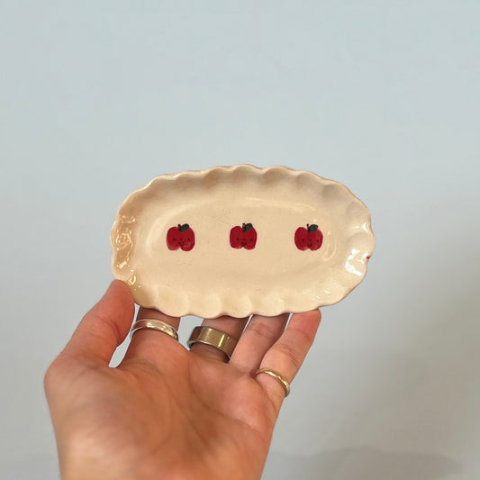 Apple Trio Trinket Dish