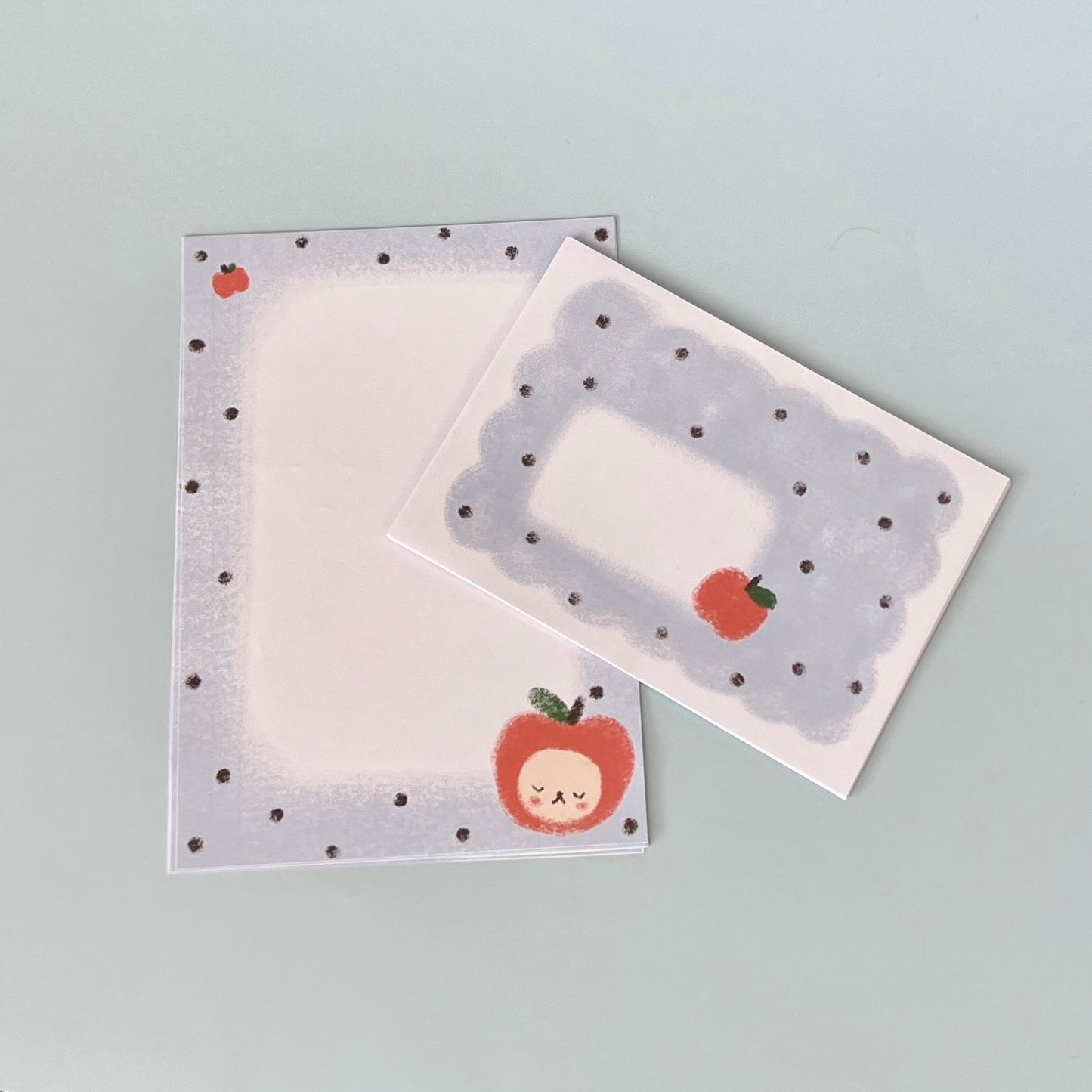 Apple Bear Stationery Set