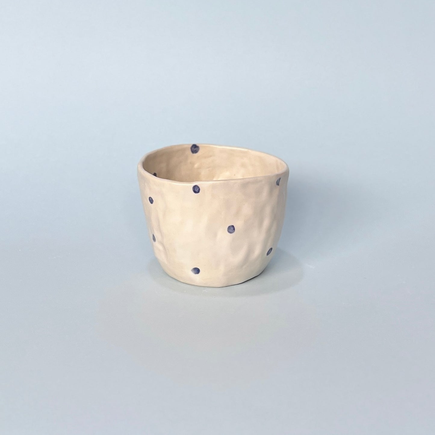 Navy Spotty Mug