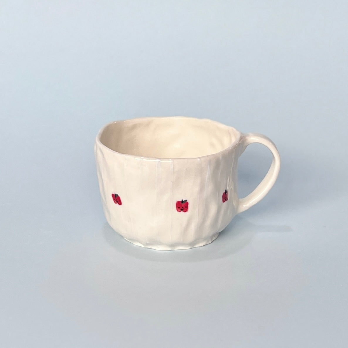 Apple Striped Tea Cup