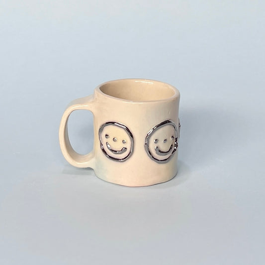 Smiley Chrome Mug